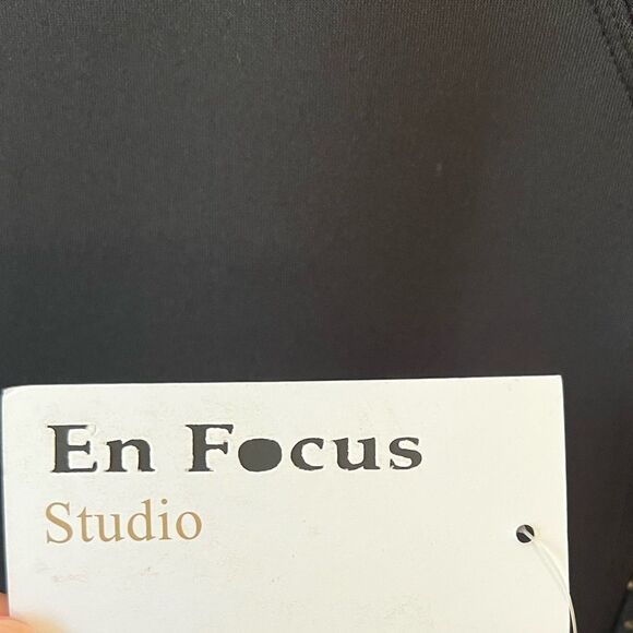 NWT EnFocus Studio Black Lace Bodycon Illusion Dress Long Sleeve Sz 14 - Picture 5 of 8